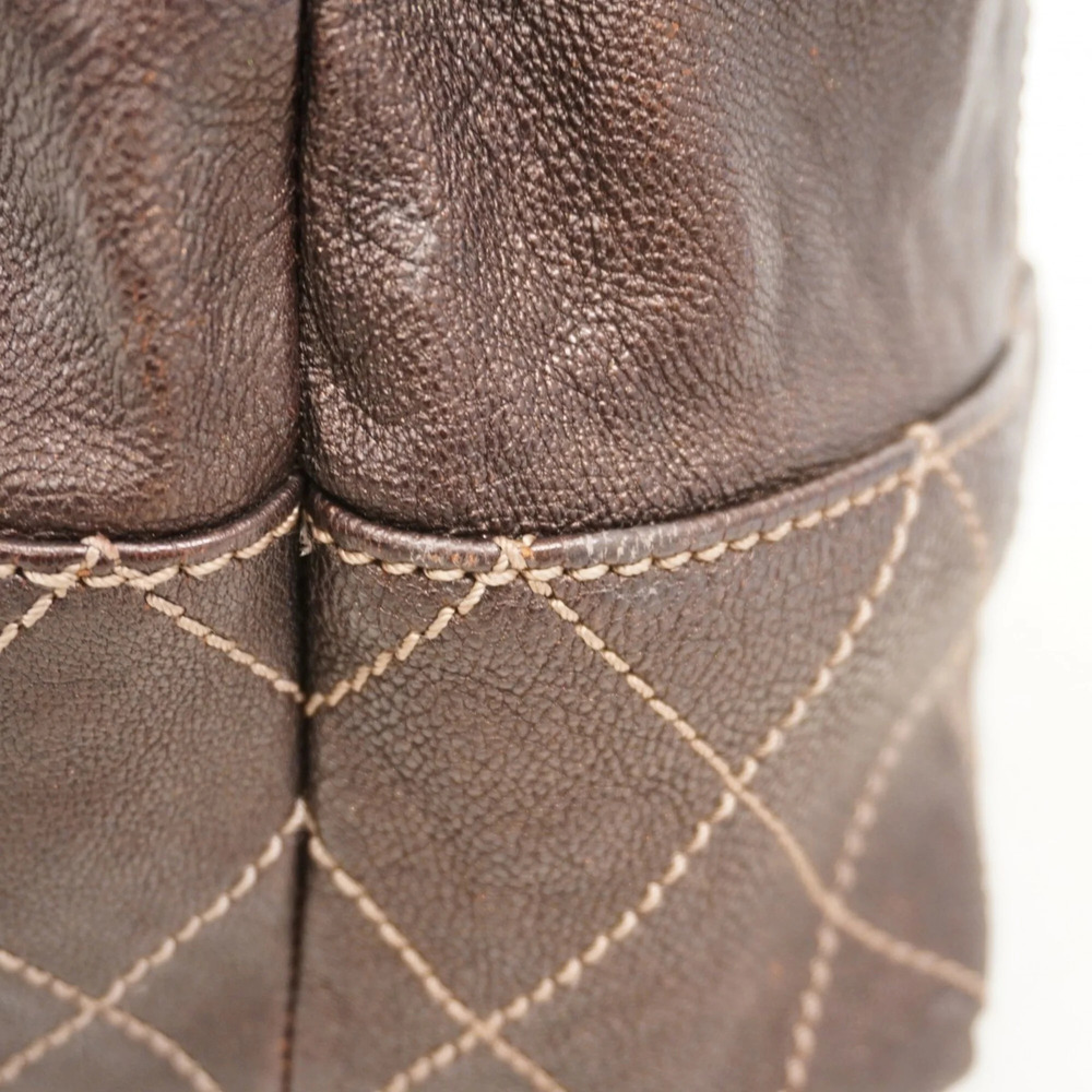 CHANEL Brown Leather Tote Bag - Picture 8 of 9